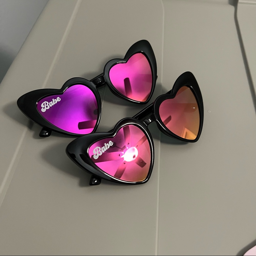 Heart shaped sunglasses